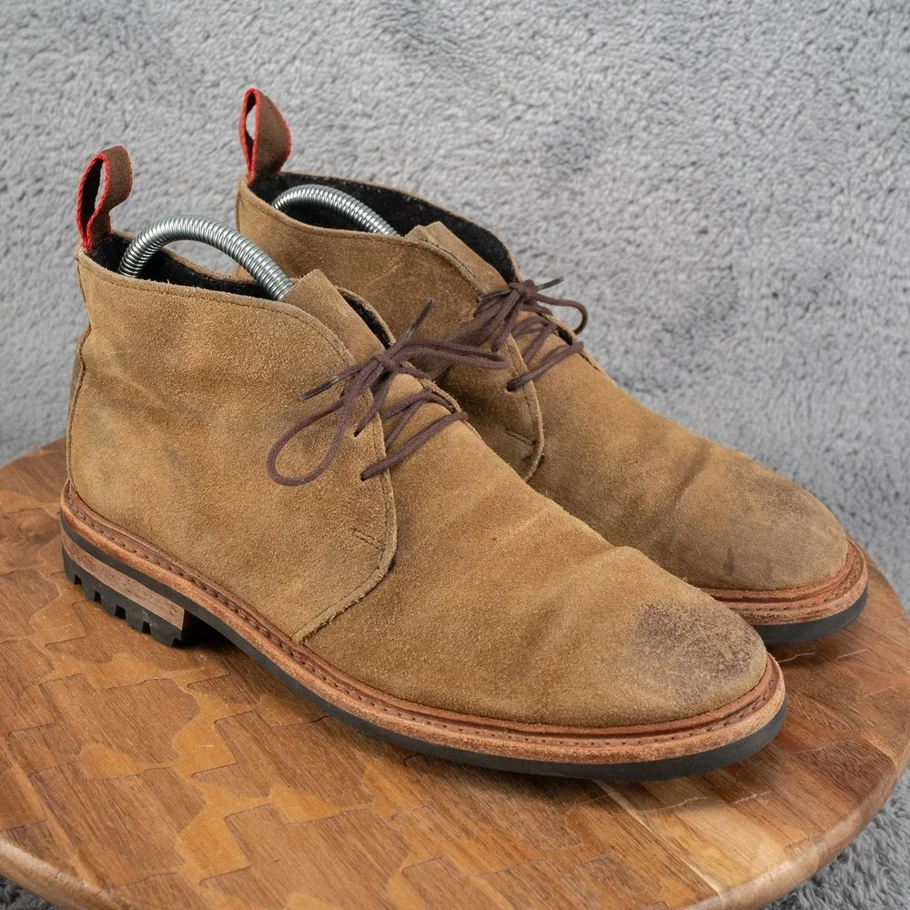 Allen Edmonds Surrey 3087 WeatherProof Brown Suede Chukka Boots Mens Size 7.5 D